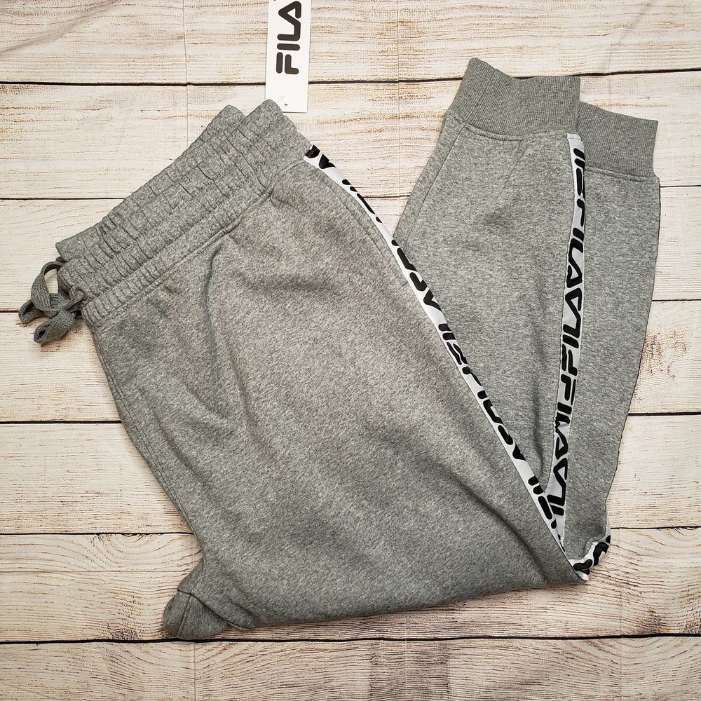 FILA Logo taping gray joggers sweatpants 3X